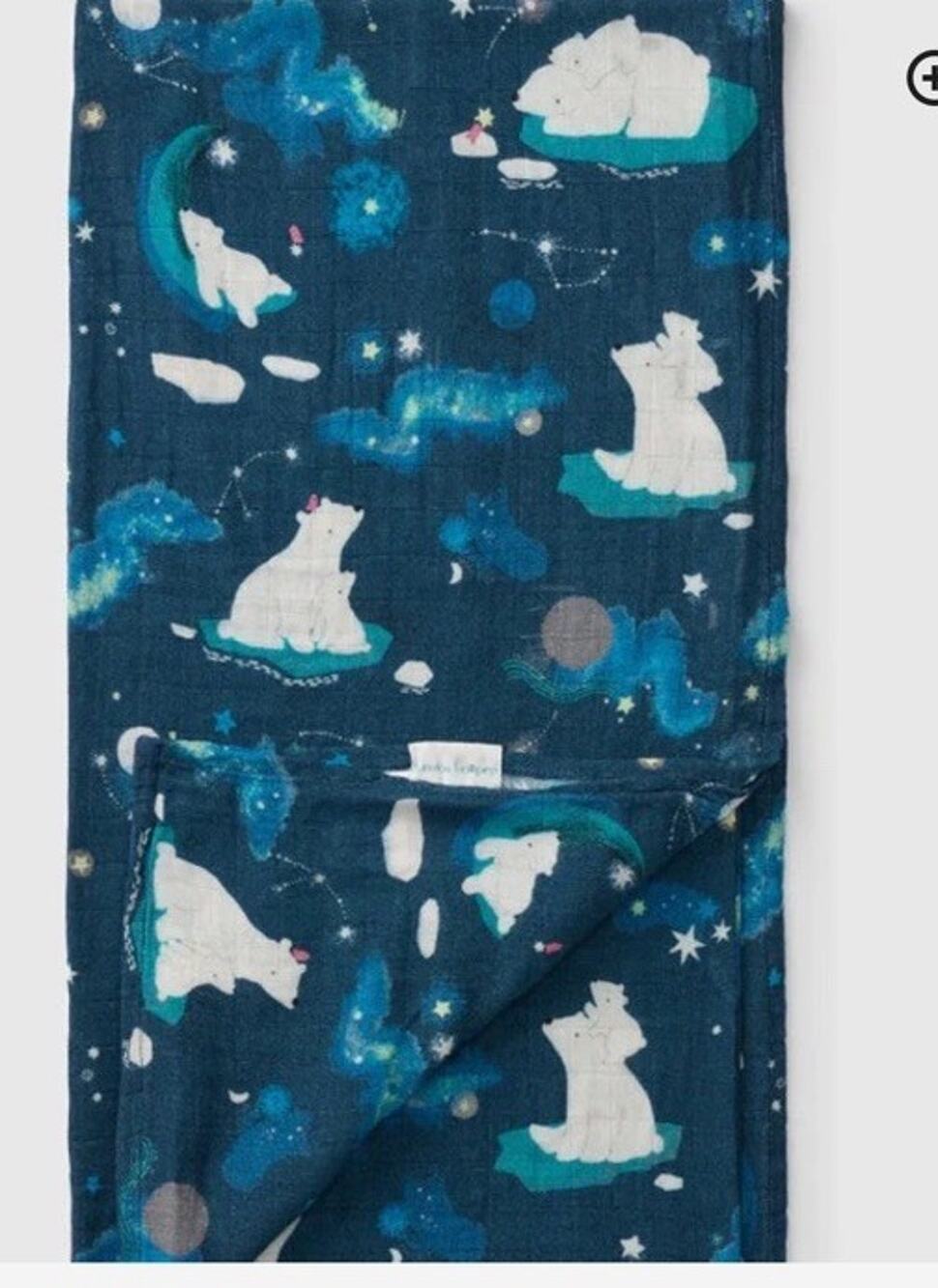 Loulou Lollipop Muslin Swaddle | Stargazing Bear Bamboo Cotton Muslin NEW $36